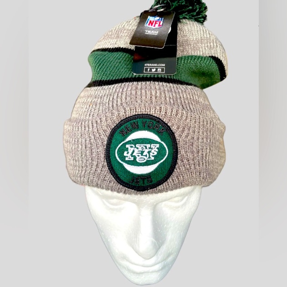 '47 Brand Official NFL New York Jets  pom beanie